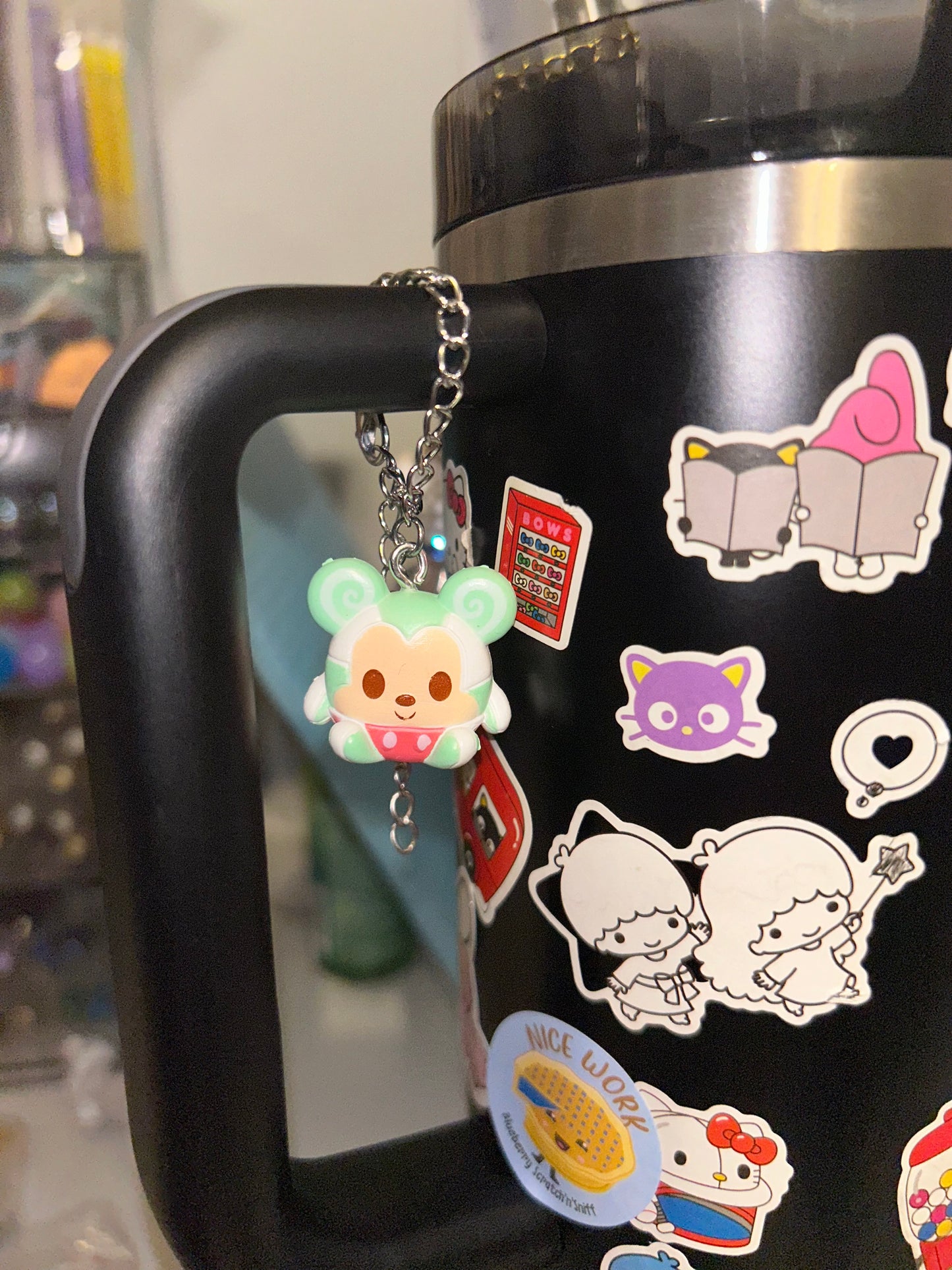 Mickey mint cup charm
