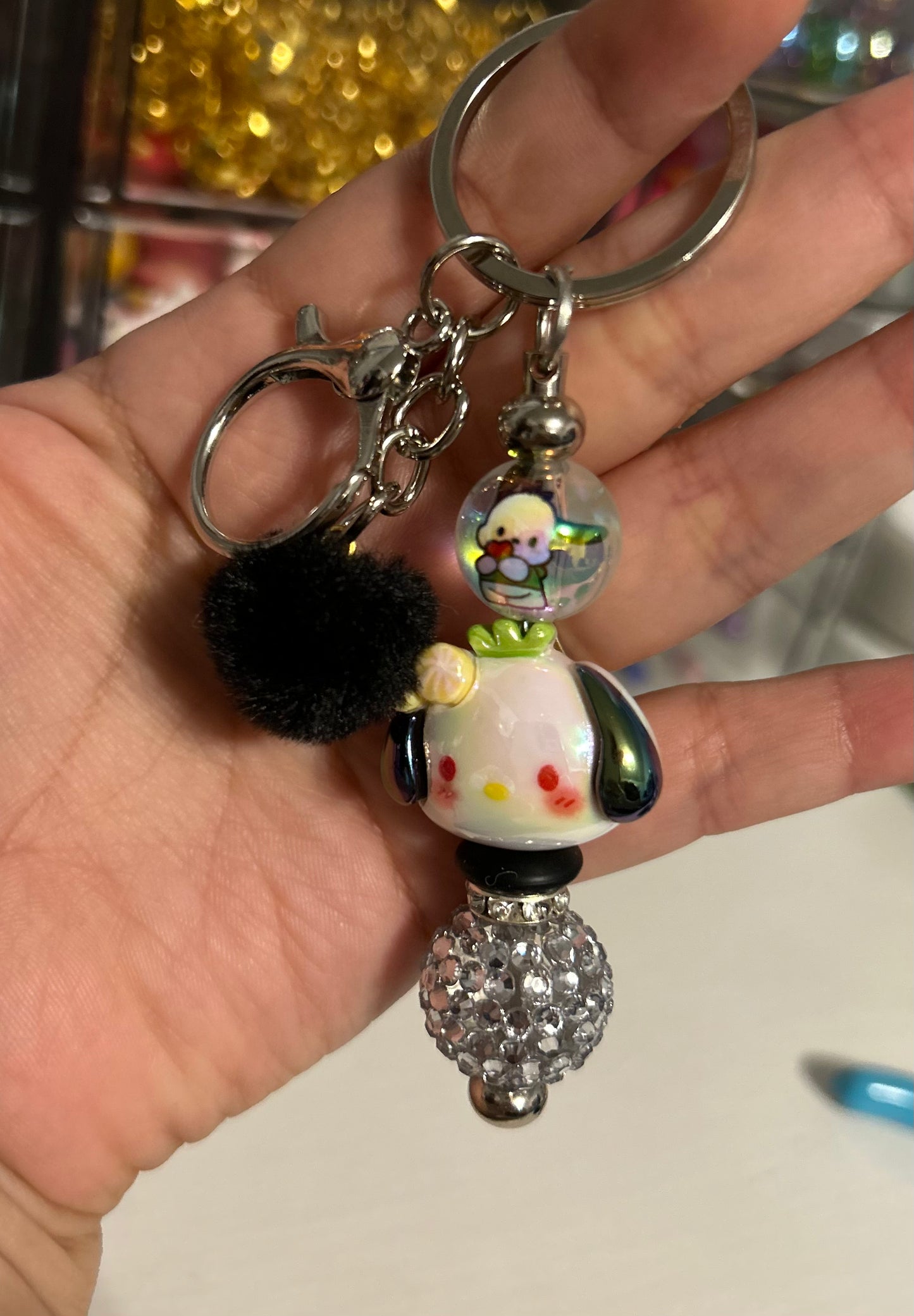 Cute pochacco keychain