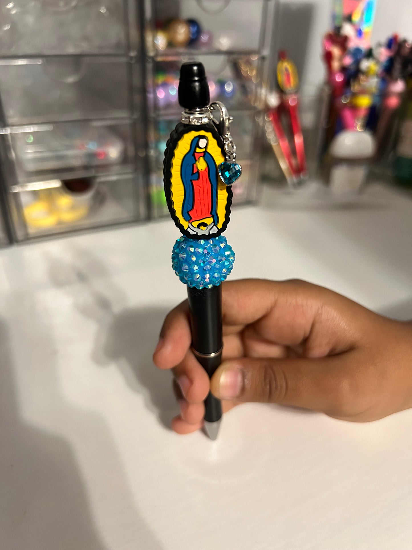 Black Virgen de Guadalupe pen