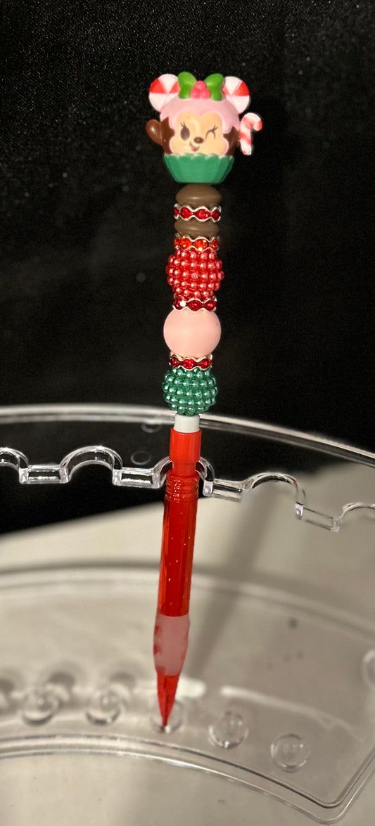 Minnie peppermint cupcake pencil