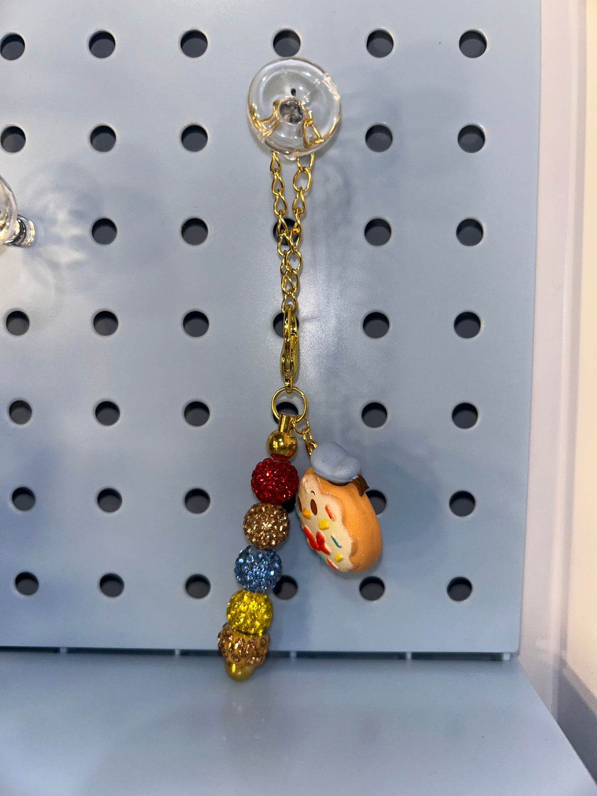 Donut Duck cup charm