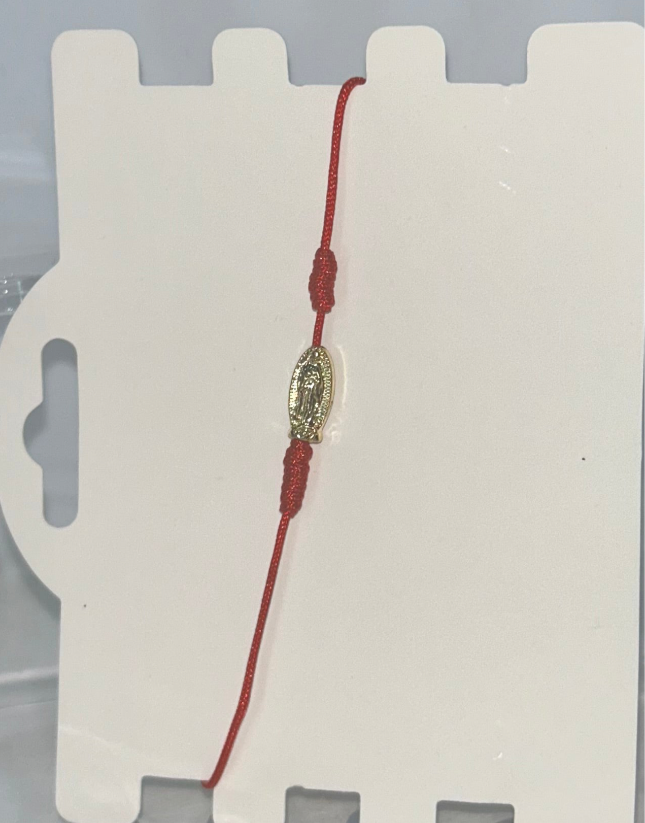 Red Virgencita bracelet