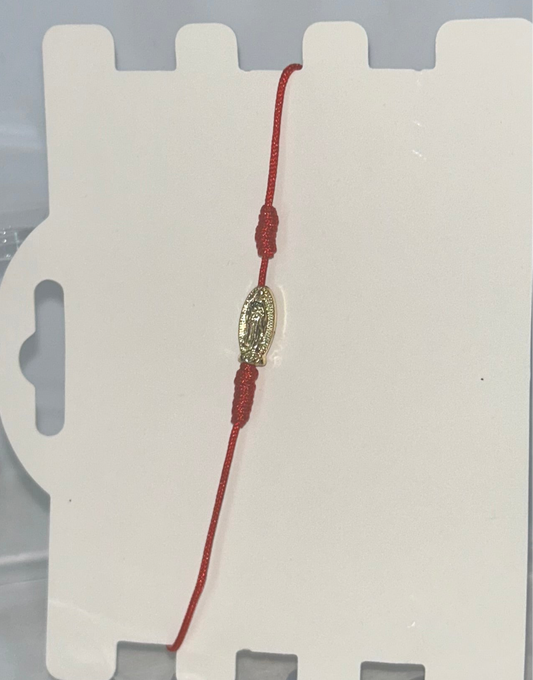 Red Virgencita bracelet