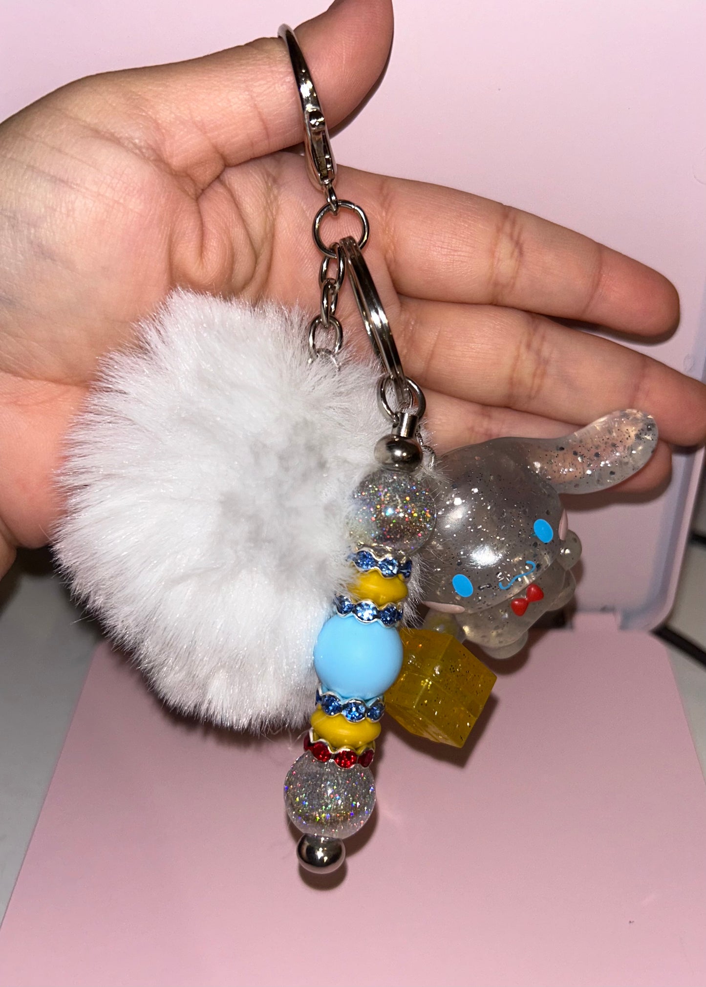 Glitter Cinna keychain
