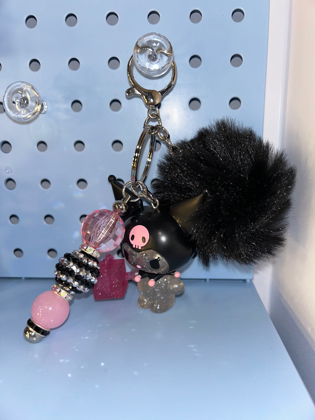Glitter kuku keychain