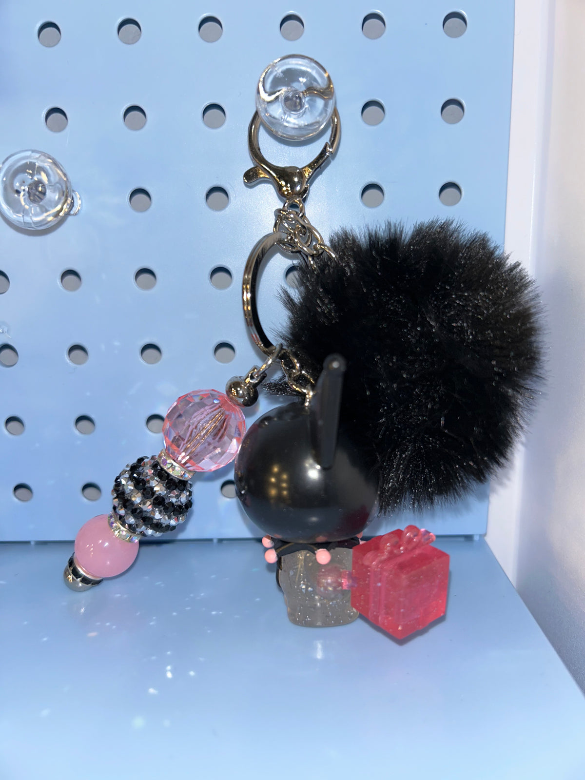 Glitter kuku keychain