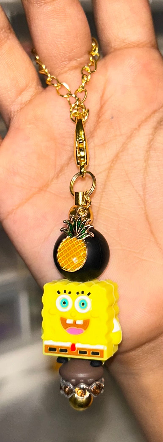 Sponge bob cup charm