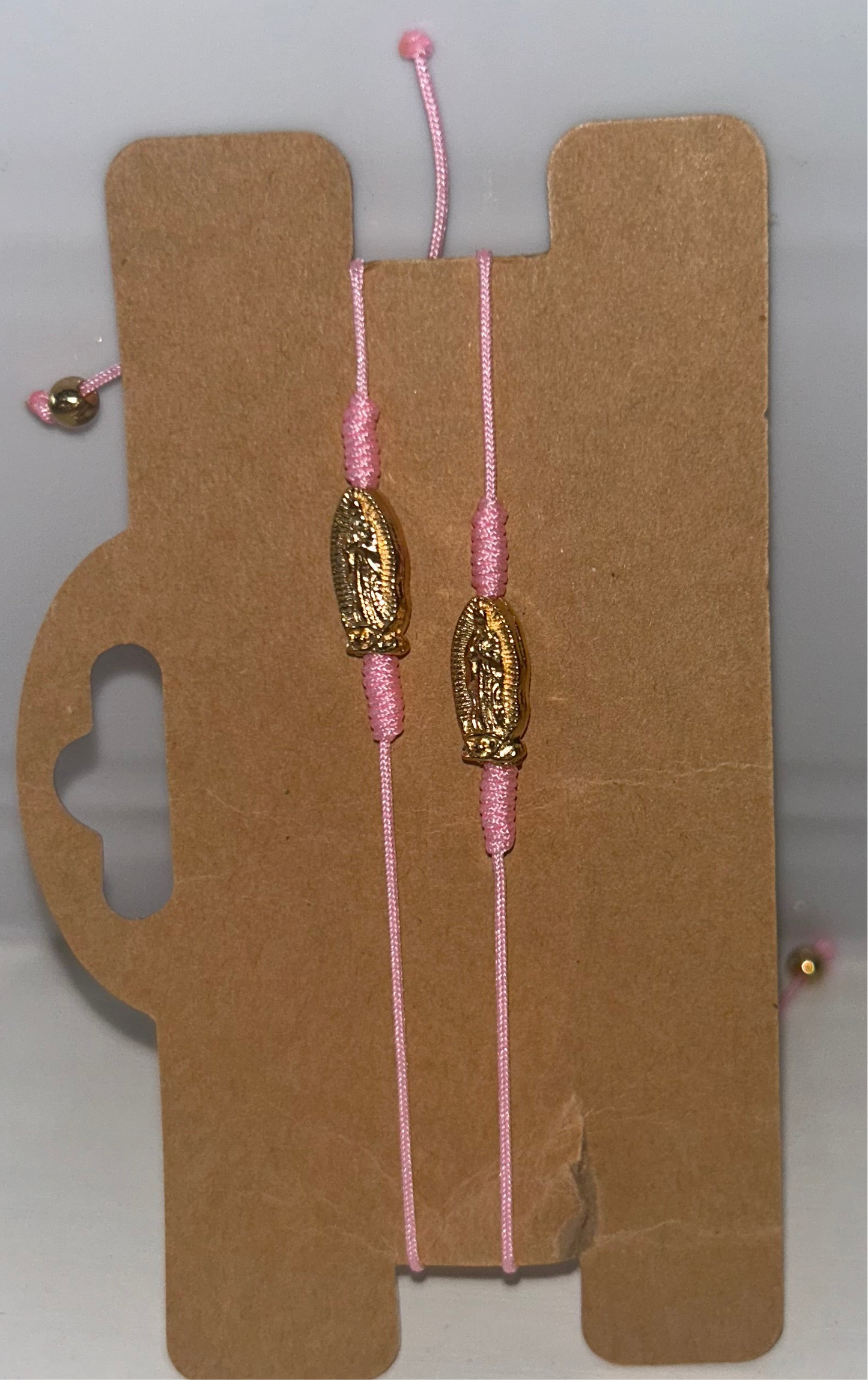 Hot pink Virgencita bracelet