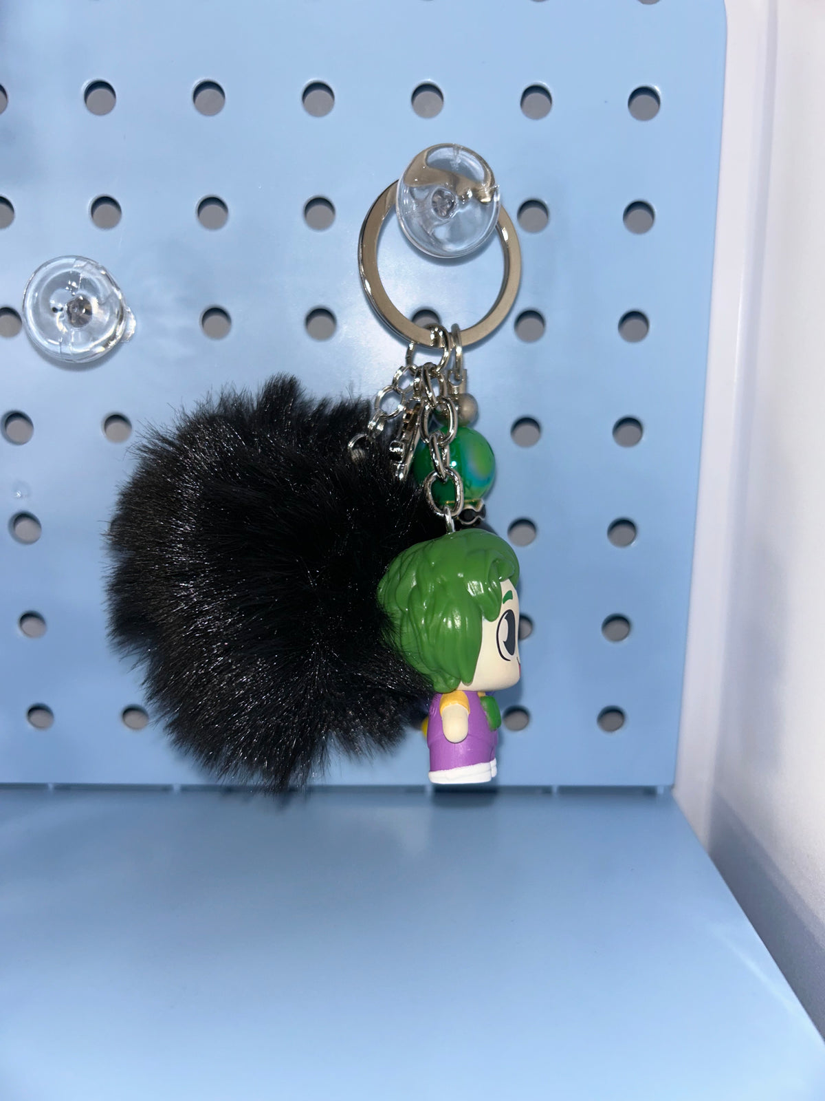 Green clown character keychain