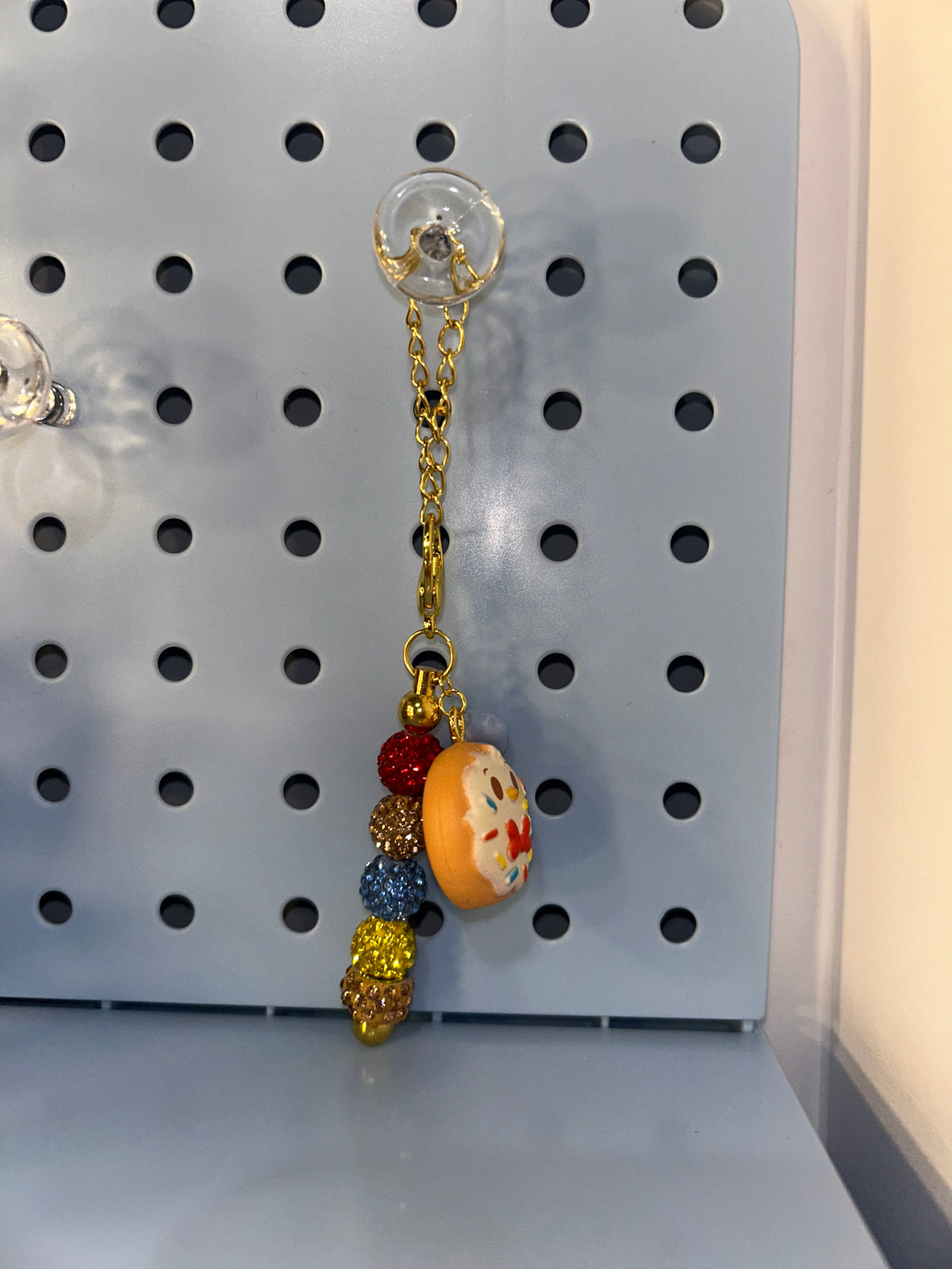 Donut Duck cup charm
