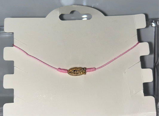 Hot pink Virgencita bracelet
