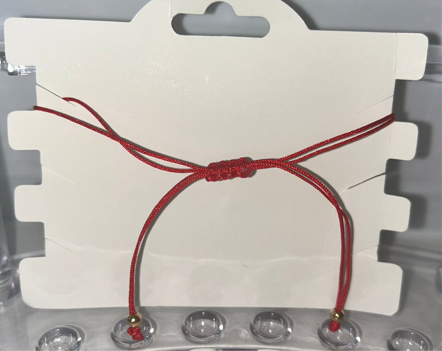 Red rhinestone cross bracelet