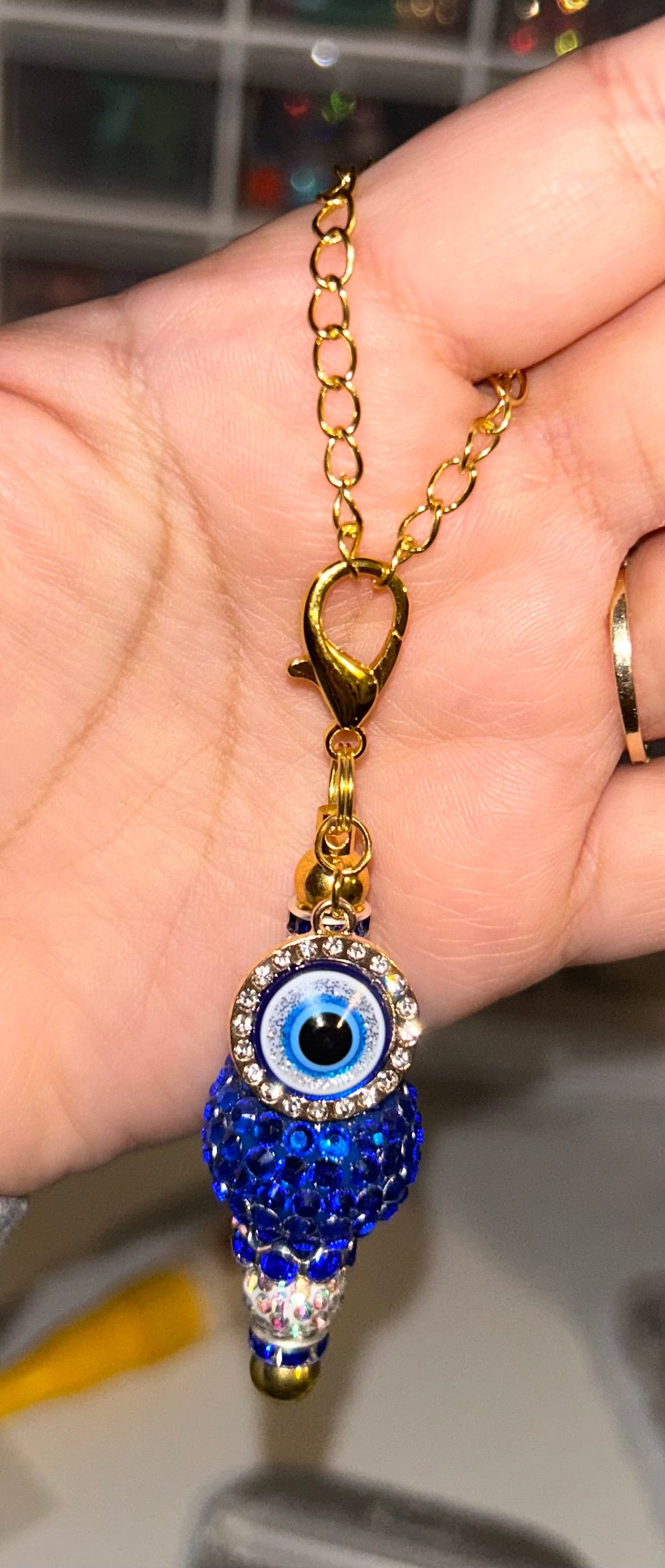 Evil eye cup charm