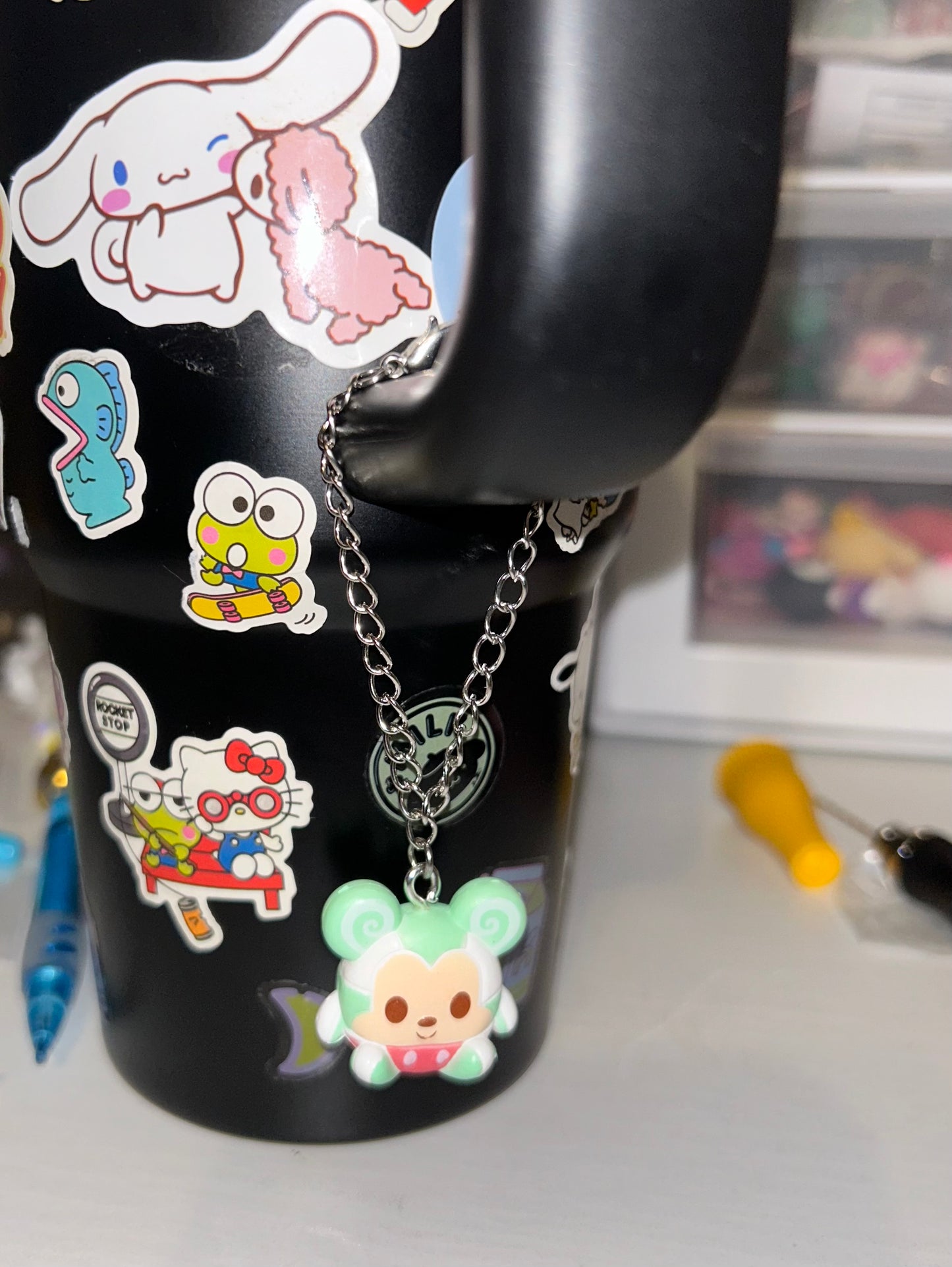 Mickey mint cup charm