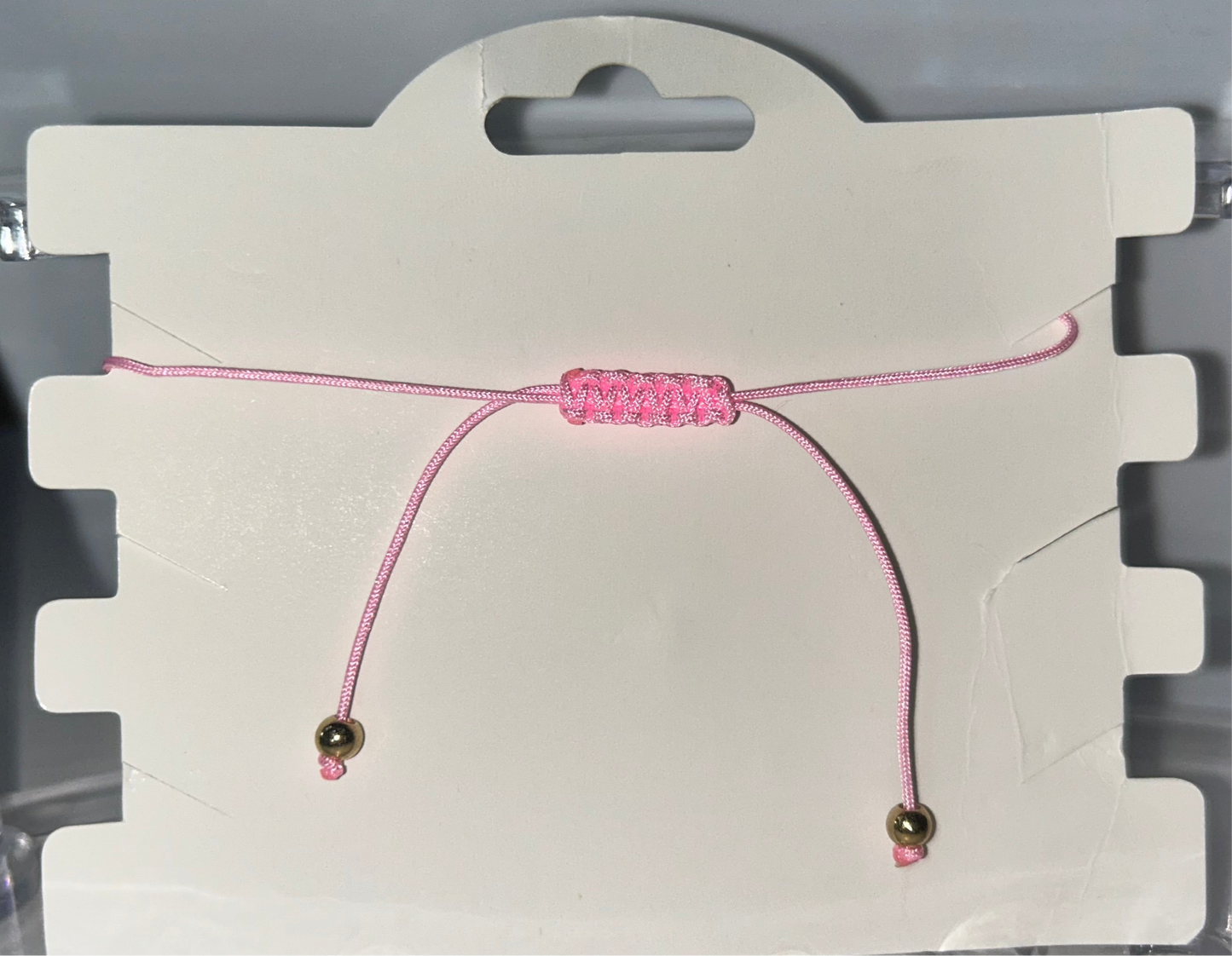 Hot pink Virgencita bracelet