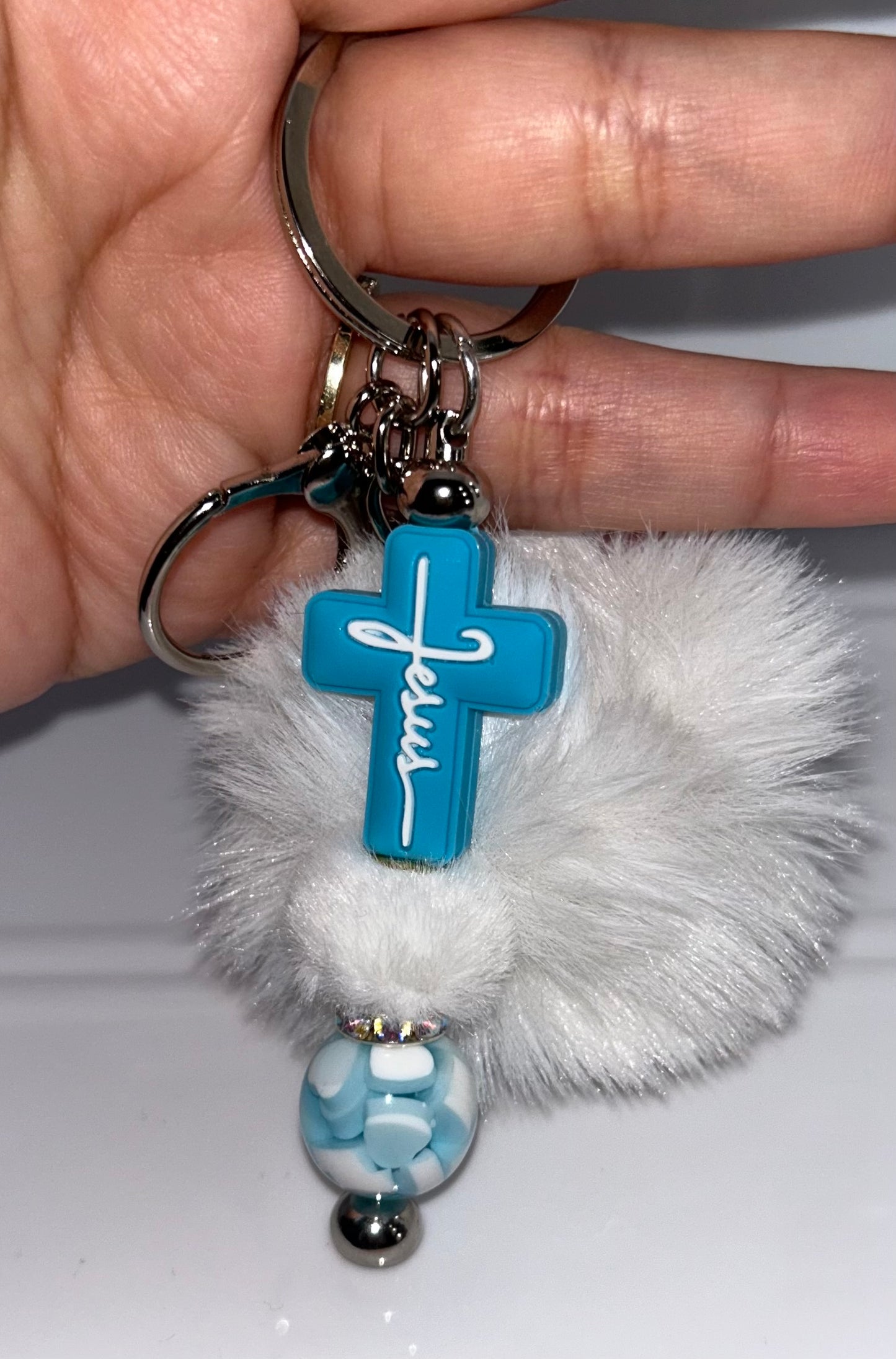 Jesus cross keychain