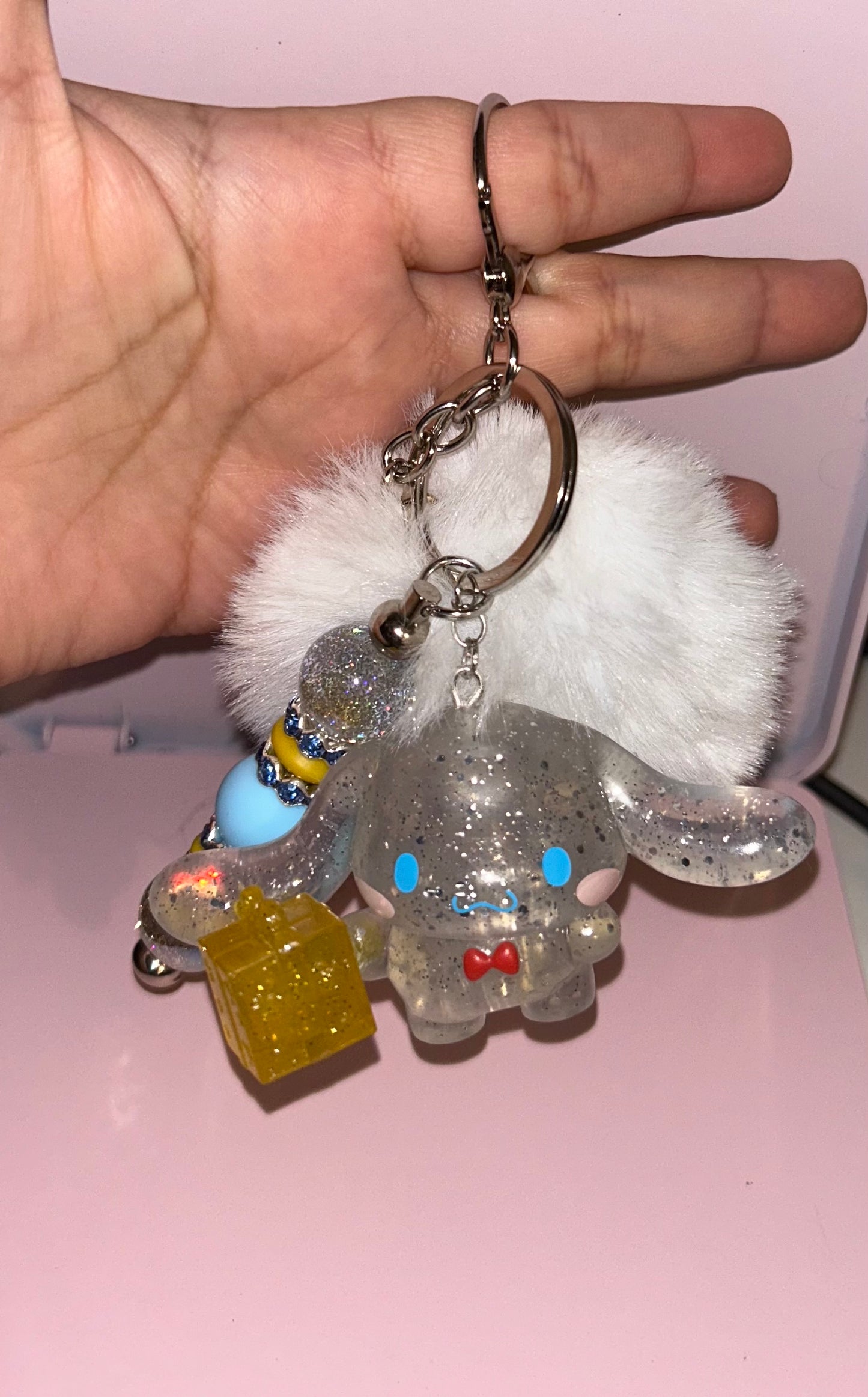 Glitter Cinna keychain