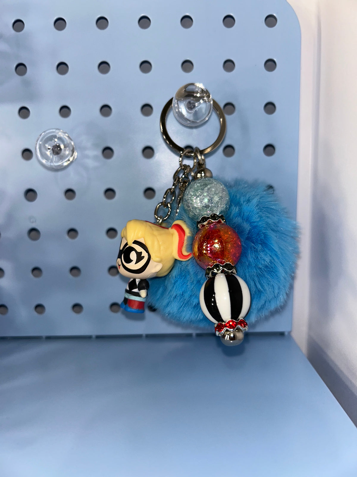 Clown girl character keychain