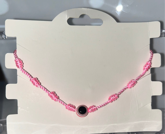 Hot pink ojo bracelet