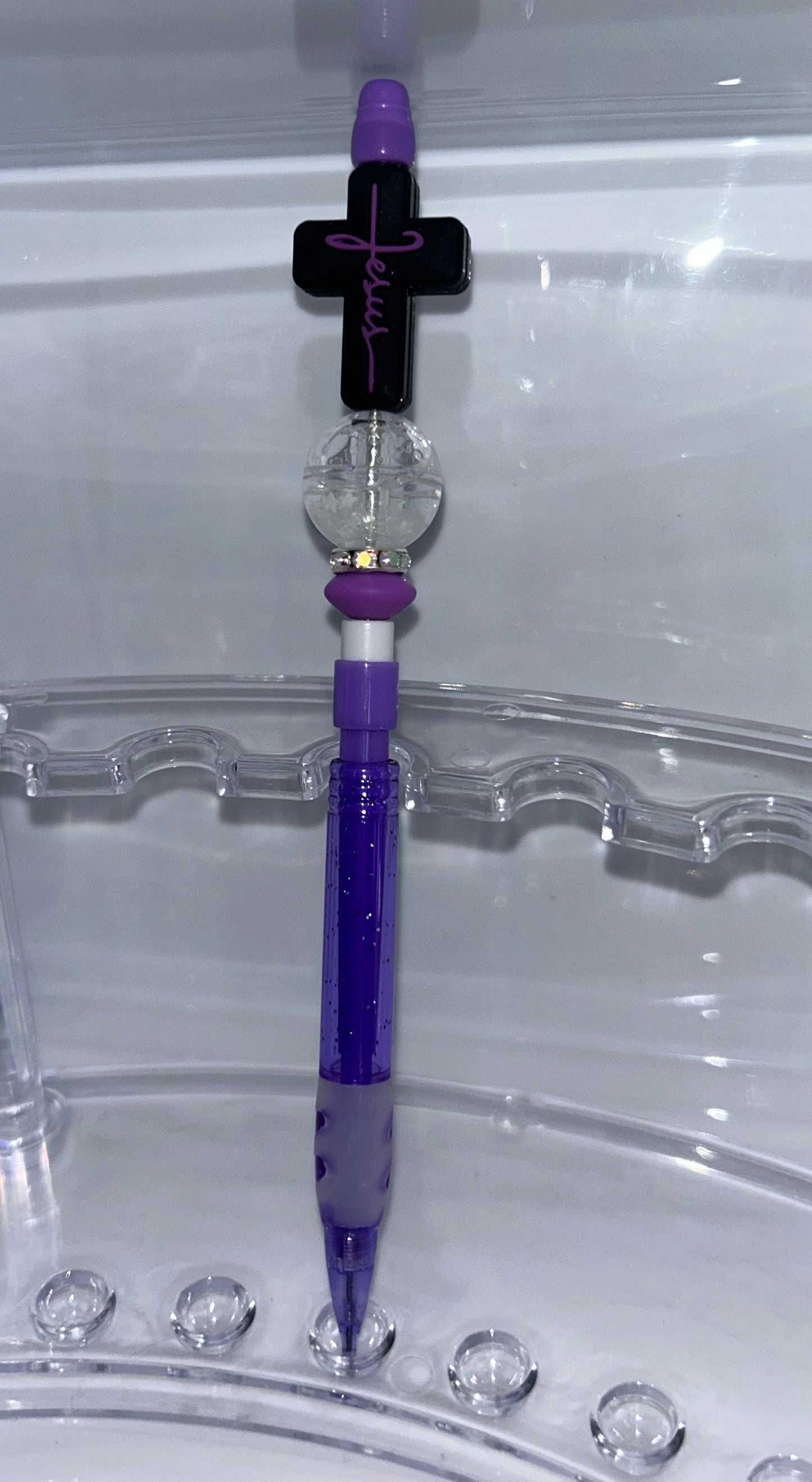Jesus purple pencil