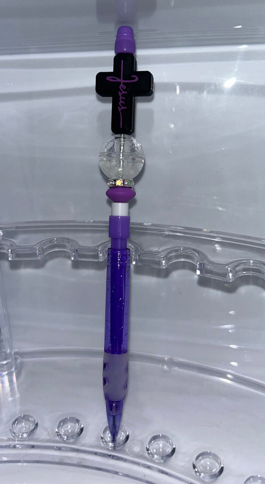 Jesus purple pencil