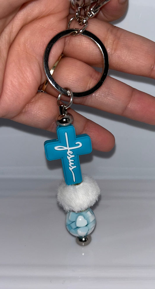 Jesus cross keychain
