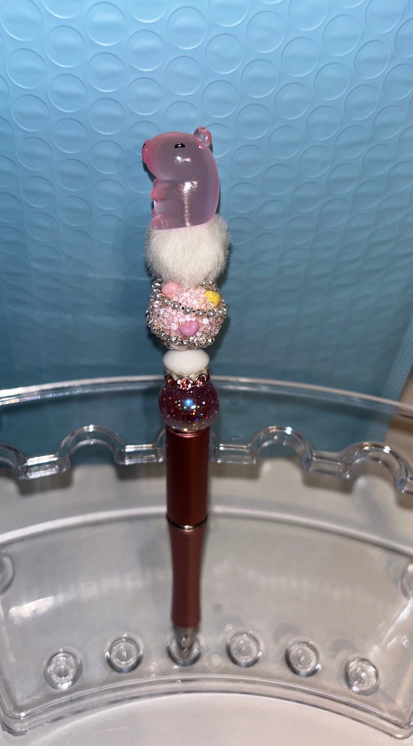 Pink Capybara pen