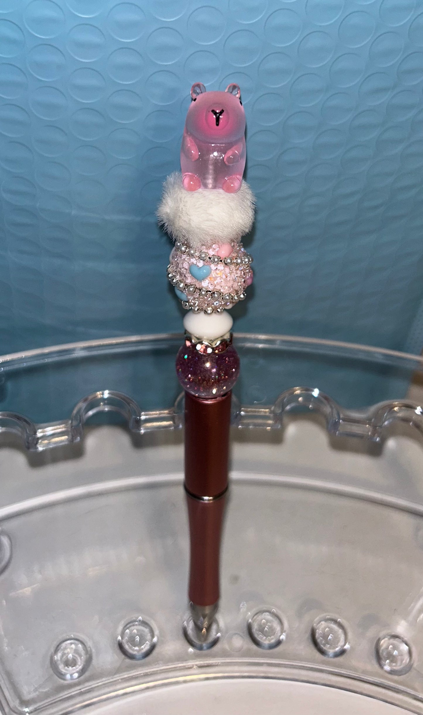 Pink Capybara pen