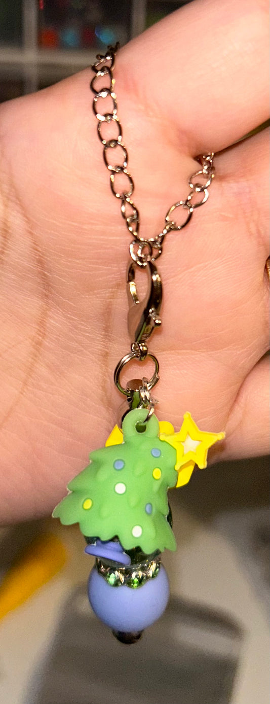 Grinch Christmas tree cup charm