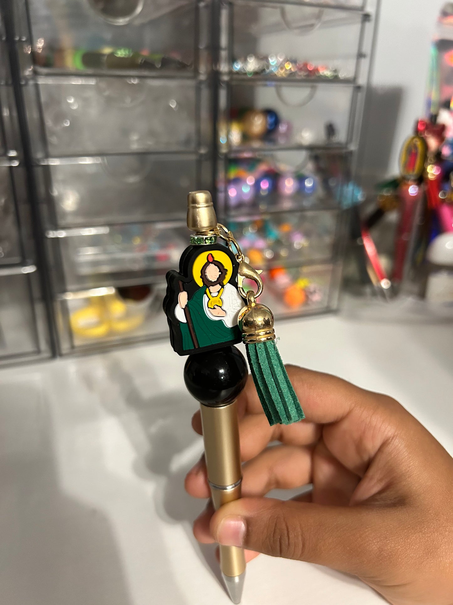 Gold San Judas pen